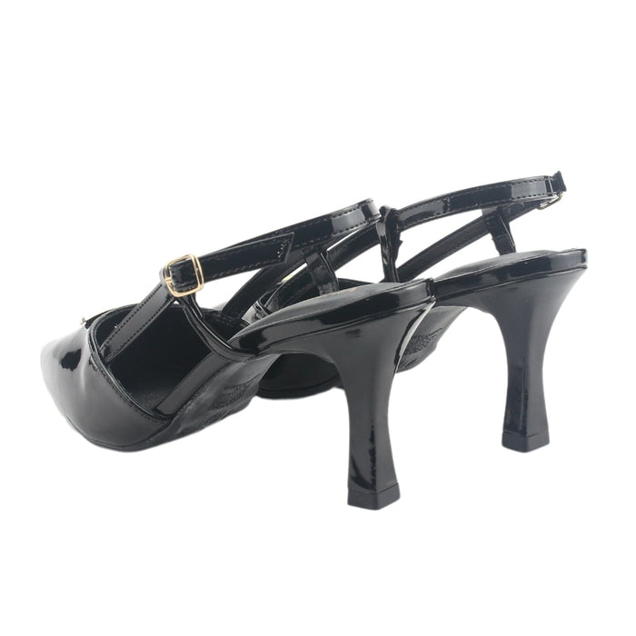 Zapato Via Marte Mujer 029-002-01 Negro Casual Tacones Altos Via Marte