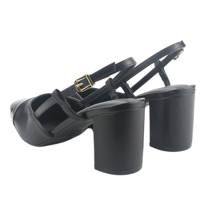 Zapato Via Marte Mujer 153-006-01 Negro Casual Tacones Altos Via Marte