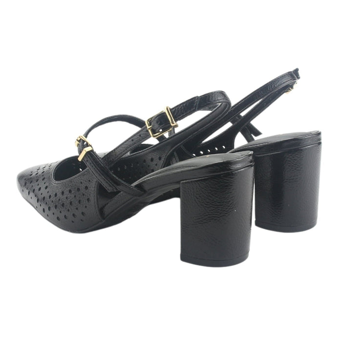 Zapato Via Marte Mujer 153-007-01 Negro Casual Tacones Altos Via Marte