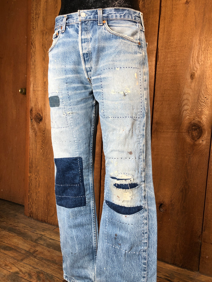 00s Levi 501  Boro Sashiko       33x36