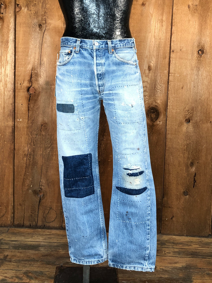 00s Levi 501  Boro Sashiko       33x36