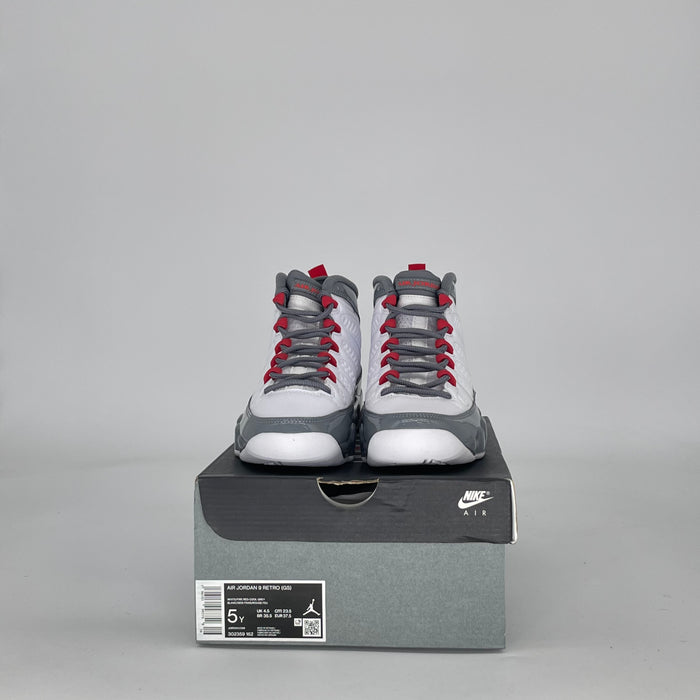 AIR JORDAN 9 FIRE RED 302359-162 SIZE 5/6.5W GS