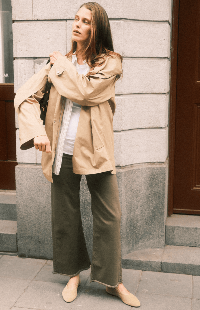 03 Wide Raw Hem - Army Green - Ilouity