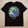 046 Disco Psychedelia Front Print - Tshirt - Black