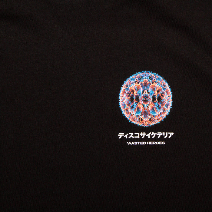 053 Orb Disco Psychedelia Back Print - Tshirt - Black