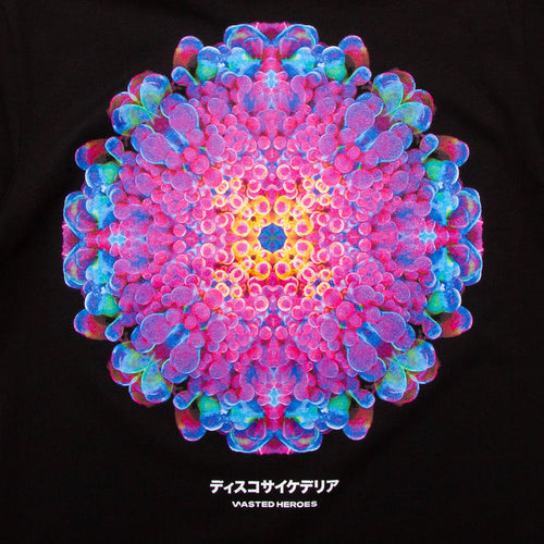 054 Orb Disco Psychedelia Back Print - Tshirt - Black