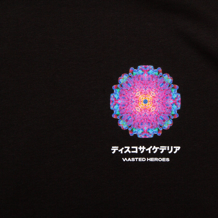 054 Orb Disco Psychedelia Back Print - Tshirt - Black