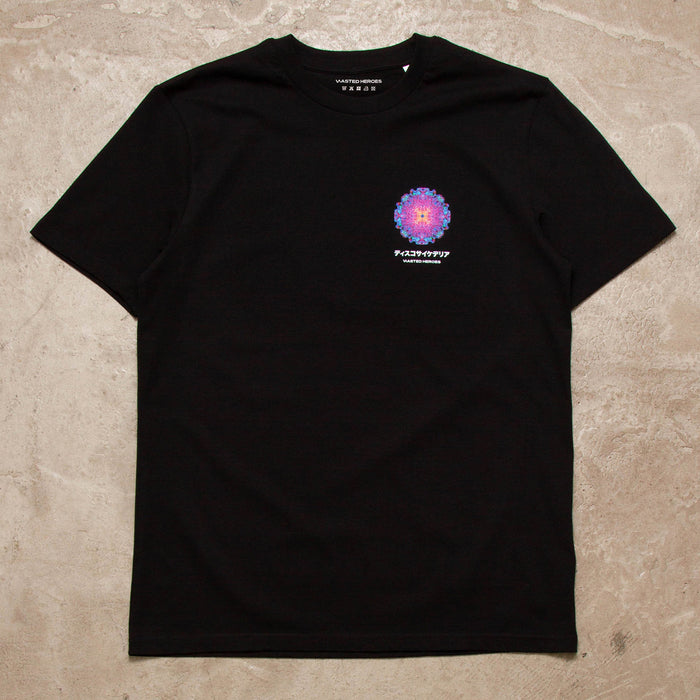 054 Orb Disco Psychedelia Back Print - Tshirt - Black