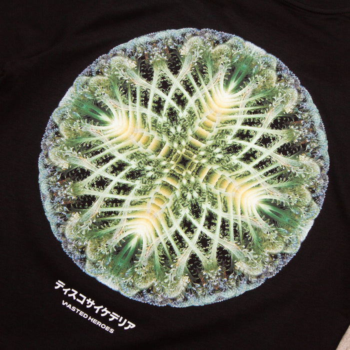 055 Orb Disco Psychedelia Front Print - Tshirt - Black