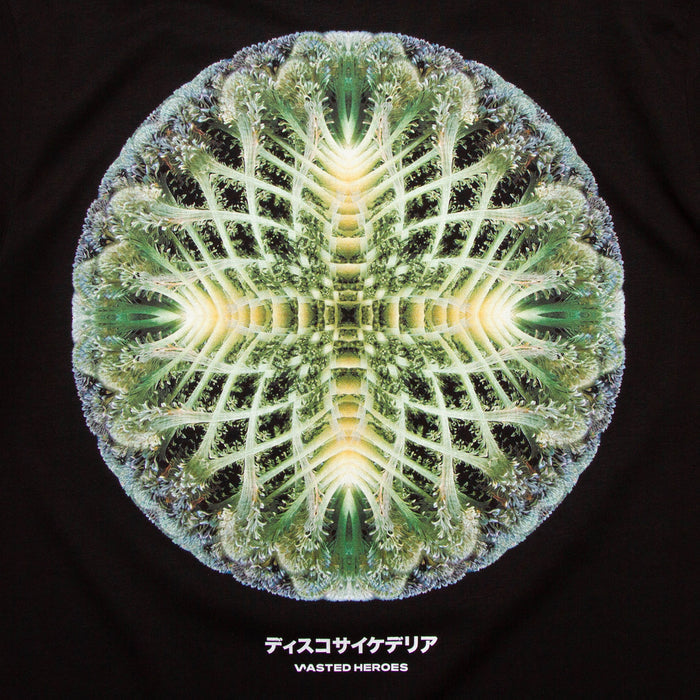 055 Orb Disco Psychedelia Front Print - Tshirt - Black