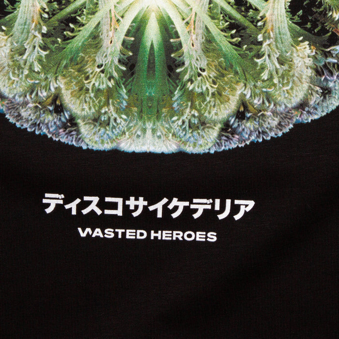055 Orb Disco Psychedelia Front Print - Tshirt - Black