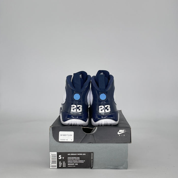 AIR JORDAN 9 PEARL BLUE 302359-145 SIZE 5/6.5W GS