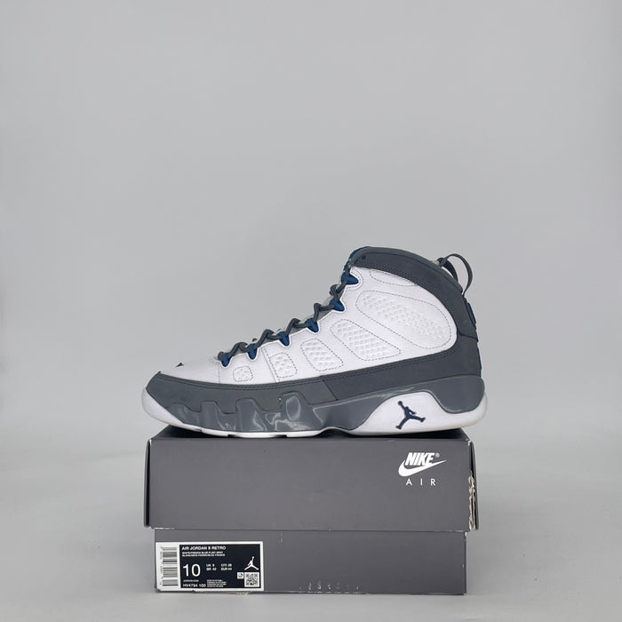 AIR JORDAN 9 FLINT GREY FRENCH BLUE HV4794-100 SIZE 10/11.5W