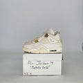 AIR JORDAN 4 METALLIC GOLD AQ9129-170 SIZE 6/7.5W GS