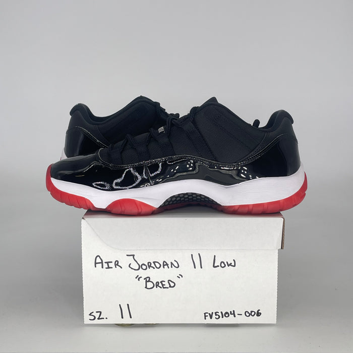 AIR JORDAN 11 LOW BRED FV5104-006 SIZE 11/12.5W