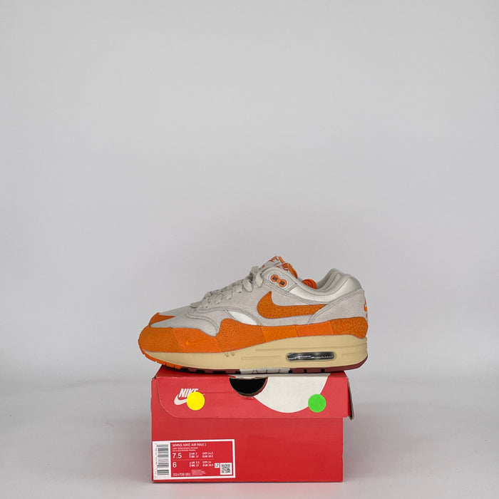 NIKE AIR MAX 1 MASTER MAGMA ORANGE DZ4709-001 SIZE 6/7.5W GS