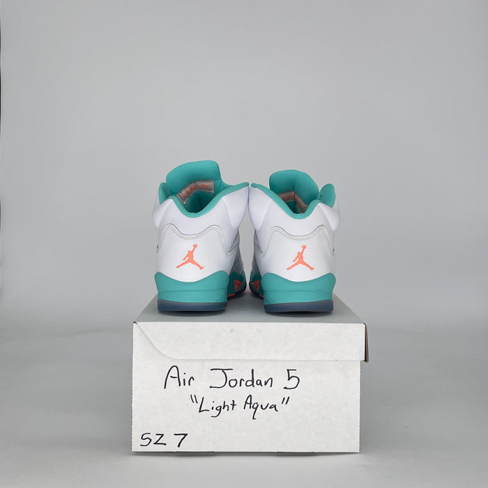 AIR JORDAN 5 LIGHT AQUA 440892-100 SIZE 7/8.5W GS