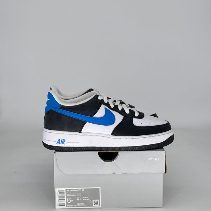 NIKE AIR FORCE 1 LOW WHITE BLACK LIGHT PHOTO BLUE FN8008-001 SIZE 6/7.5W GS