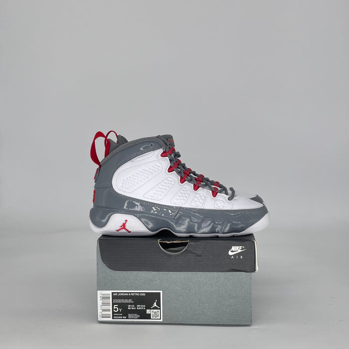 AIR JORDAN 9 FIRE RED 302359-162 SIZE 5/6.5W GS
