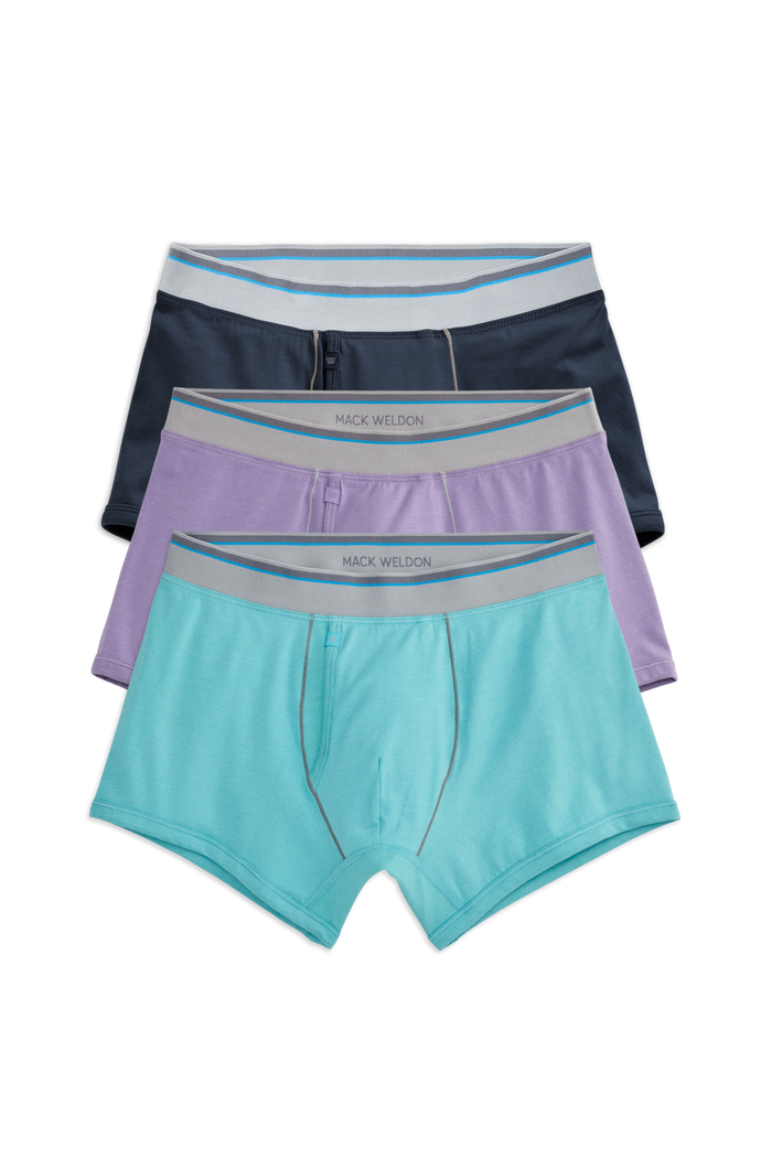 3 pack 18 hour jersey trunk in Shades of Blue