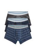 Front view of 3 pack 18 Hour Jersey Trunk in Stormy Night