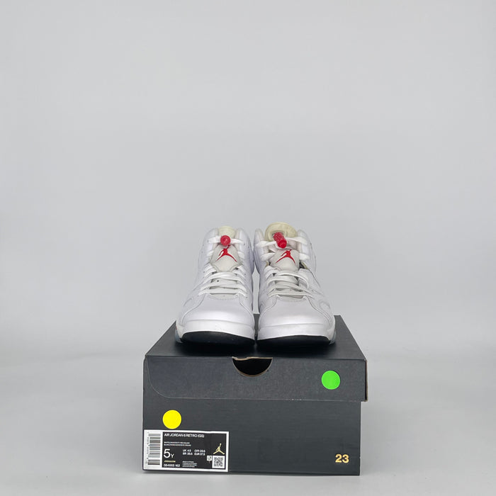 AIR JORDAN 6 RED OREO 384665-162 SIZE 5/6.5W GS