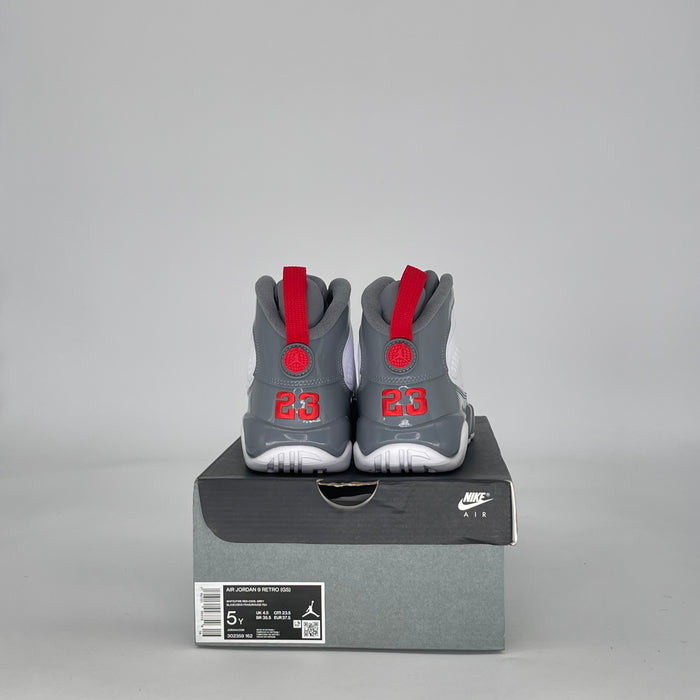 AIR JORDAN 9 FIRE RED 302359-162 SIZE 5/6.5W GS