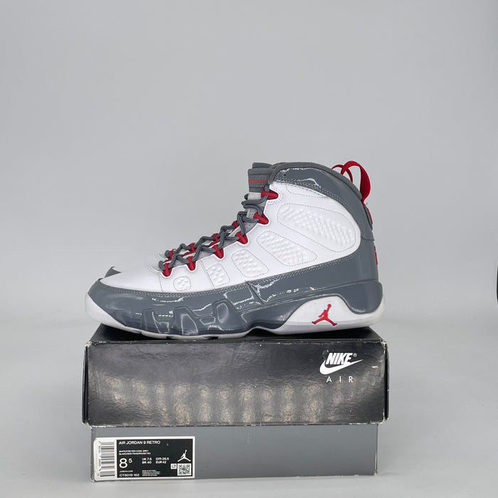 AIR JORDAN 9 FIRE RED CT8019-162 SIZE 8.5/10W