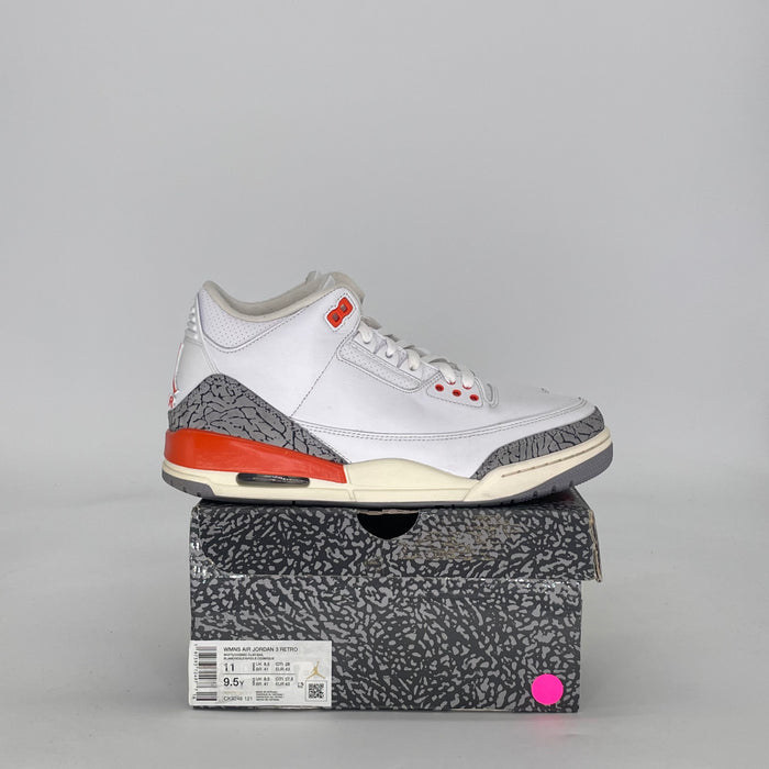 AIR JORDAN 3 GEORGIA PEACH CK9246-121 SIZE 9.5/11W