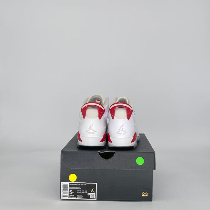 AIR JORDAN 6 RED OREO 384665-162 SIZE 5/6.5W GS