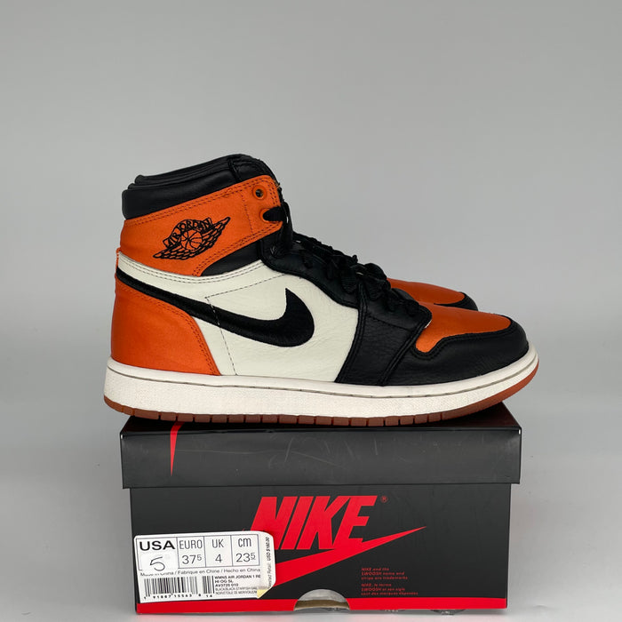 AIR JORDAN 1 SATIN SHATTERED BACKBOARD W  AV3725-010 SIZE 5/6.5W