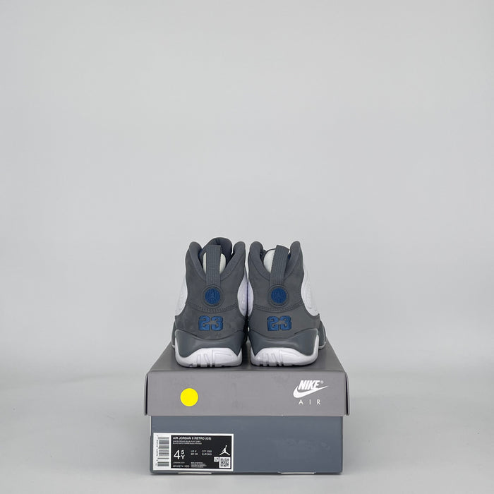 AIR JORDAN 9 FLINT GREY FRENCH BLUE HV4574-100 SIZE 4.5/6W GS