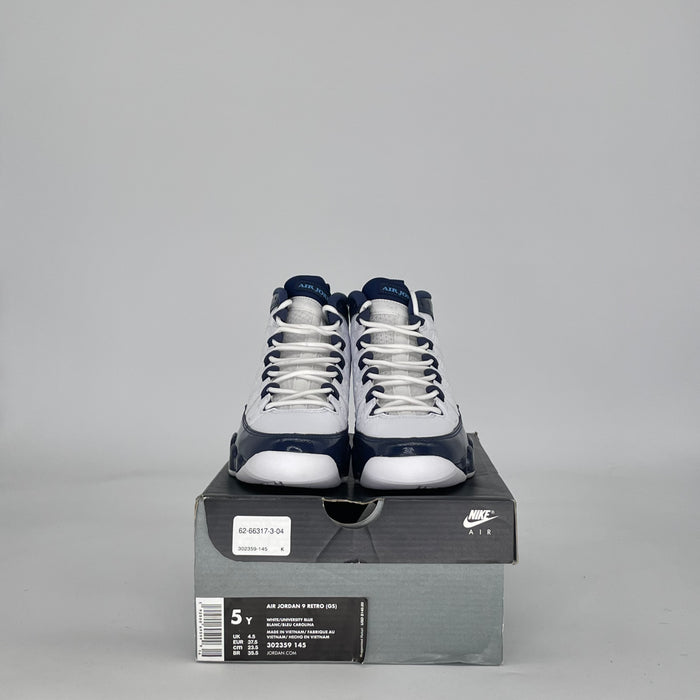 AIR JORDAN 9 PEARL BLUE 302359-145 SIZE 5/6.5W GS