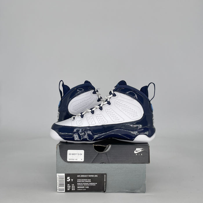 AIR JORDAN 9 PEARL BLUE 302359-145 SIZE 5/6.5W GS