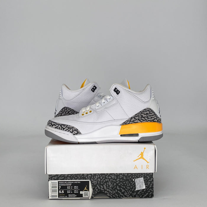 AIR JORDAN 3 LASER ORANGE W CK9246-108 SIZE 5.5/7W
