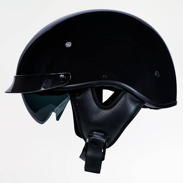 707 Cruise Half Helmet with Peak: Product Features:


Hand-Laid extra strength Fibreglass shell
VIVS VOSS international visor
