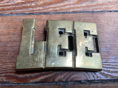 70s LEE Brass Buckle