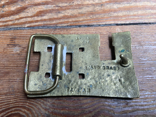 70s LEE Brass Buckle
