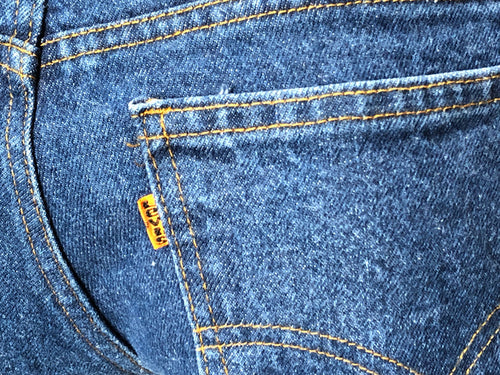 70s Levis Orange Tab Bell Jeans        w31x36