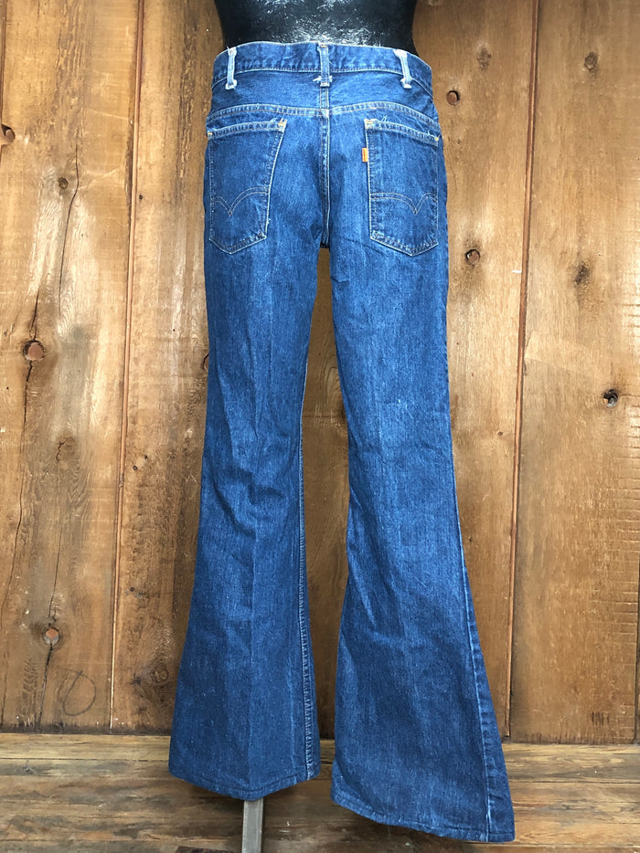 70s Levis Orange Tab Bell Jeans         w32x36