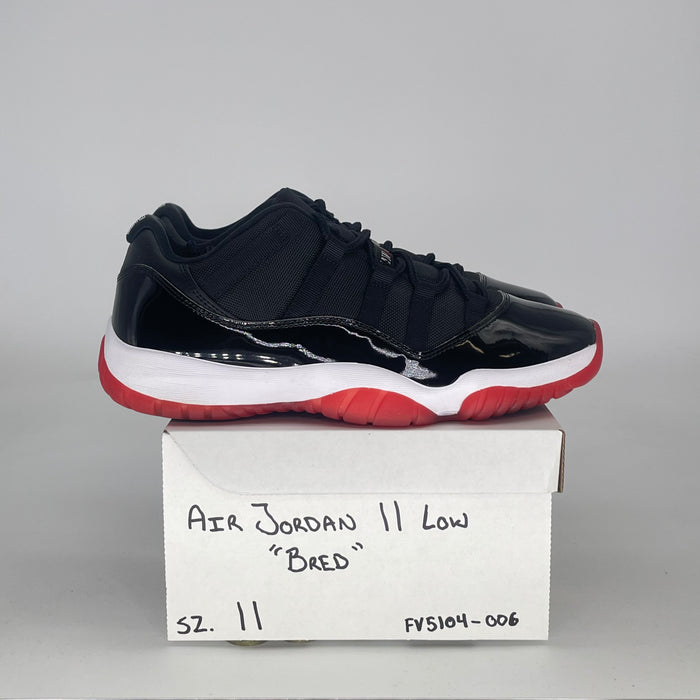AIR JORDAN 11 LOW BRED FV5104-006 SIZE 11/12.5W