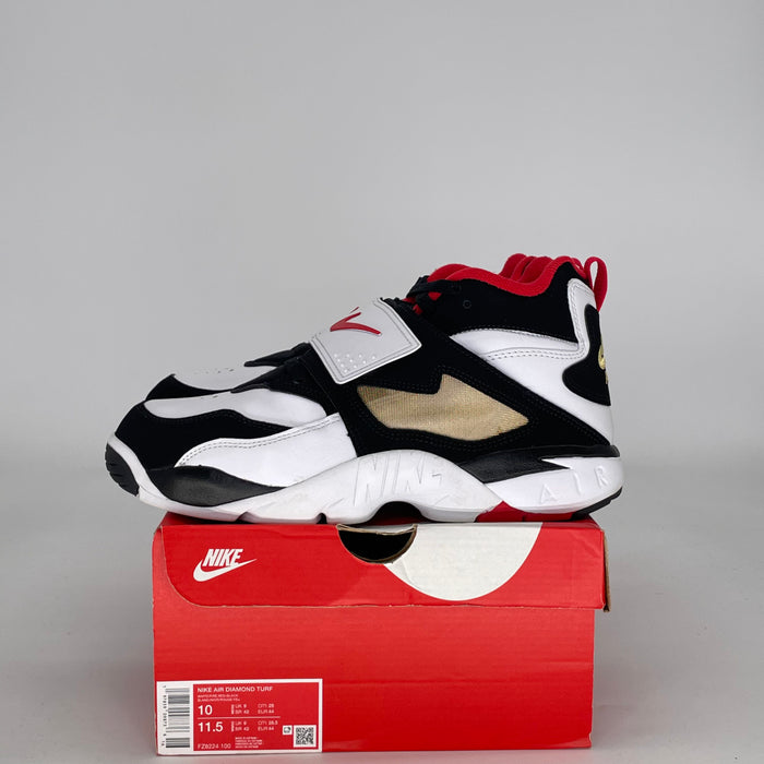 NIKE AIR DIAMOND TURF 49ERS (2025) FZ8224-100 SIZE 10/11.5W