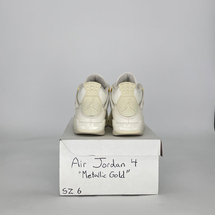 AIR JORDAN 4 METALLIC GOLD AQ9129-170 SIZE 6/7.5W GS
