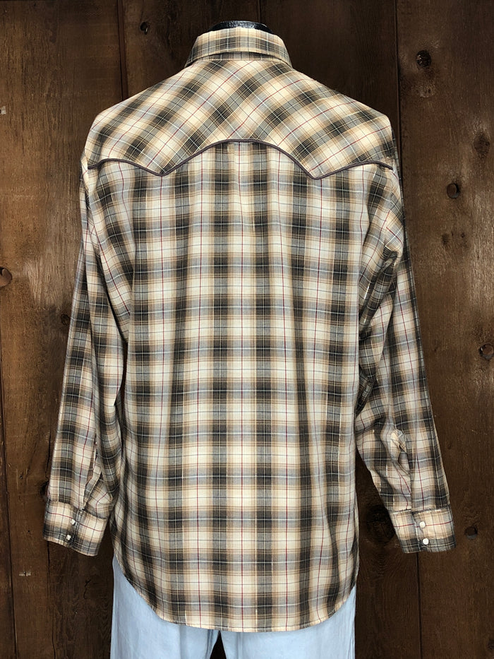 80s Levis Metallic Plaid Shirt      L