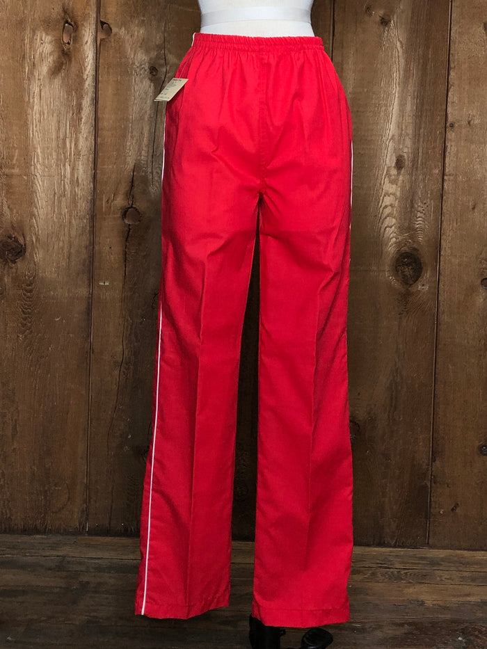 80s Miss USA JCP NOS Red Joggers       S