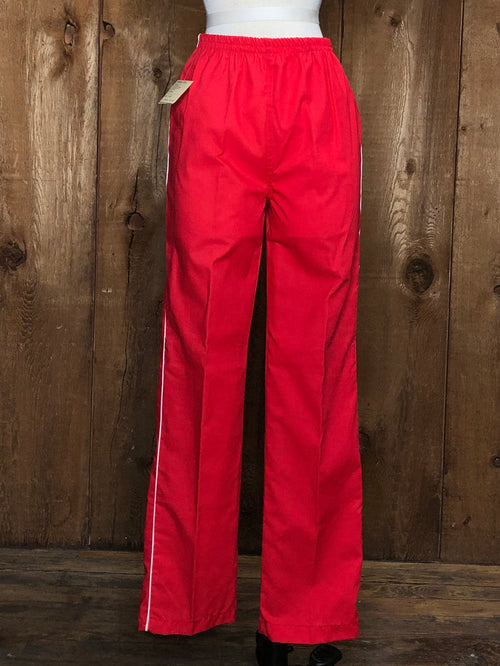 80s Miss USA JCP NOS Red Joggers       S