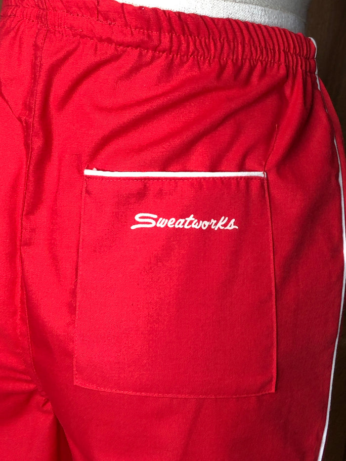 80s Miss USA JCP NOS Red Joggers       S