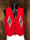 80s Ortega’s Red Chimayo Vest         M