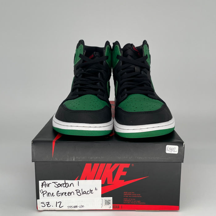 AIR JORDAN 1 PINE GREEN BLACK 555088-030 SIZE 12/13.5W