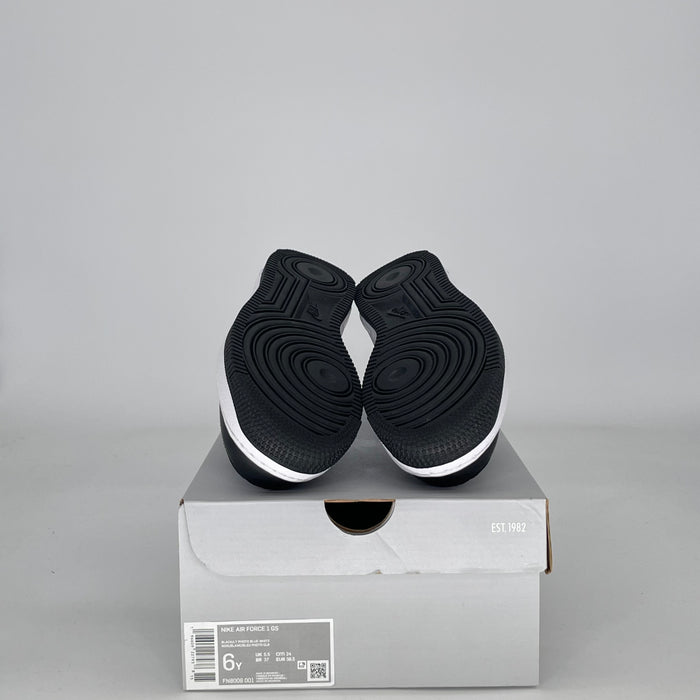 NIKE AIR FORCE 1 LOW WHITE BLACK LIGHT PHOTO BLUE FN8008-001 SIZE 6/7.5W GS